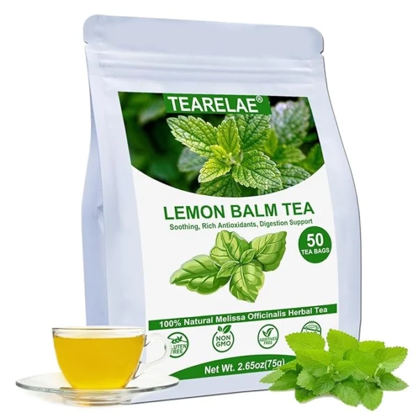 TEARELAE - Lemon Balm Tea Bag - 1.5g X 50 Count - Pure Natural