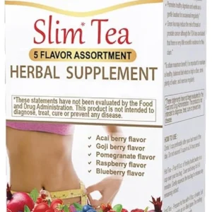 Hyleys Slim Tea 5 Flavor Assortment - Weight Loss Herbal Supplement Cleanse