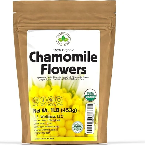 Chamomile Tea 1LB (16Oz) 100% CERTIFIED Organic (USDA seal)