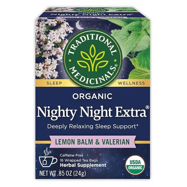 Traditional Medicinals Organic Nighty Night Extra Tea With Valerian